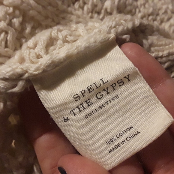 Spell Taletha Cable Cardigan Sweater M/L BNWT FSOT - Picture 7 of 13